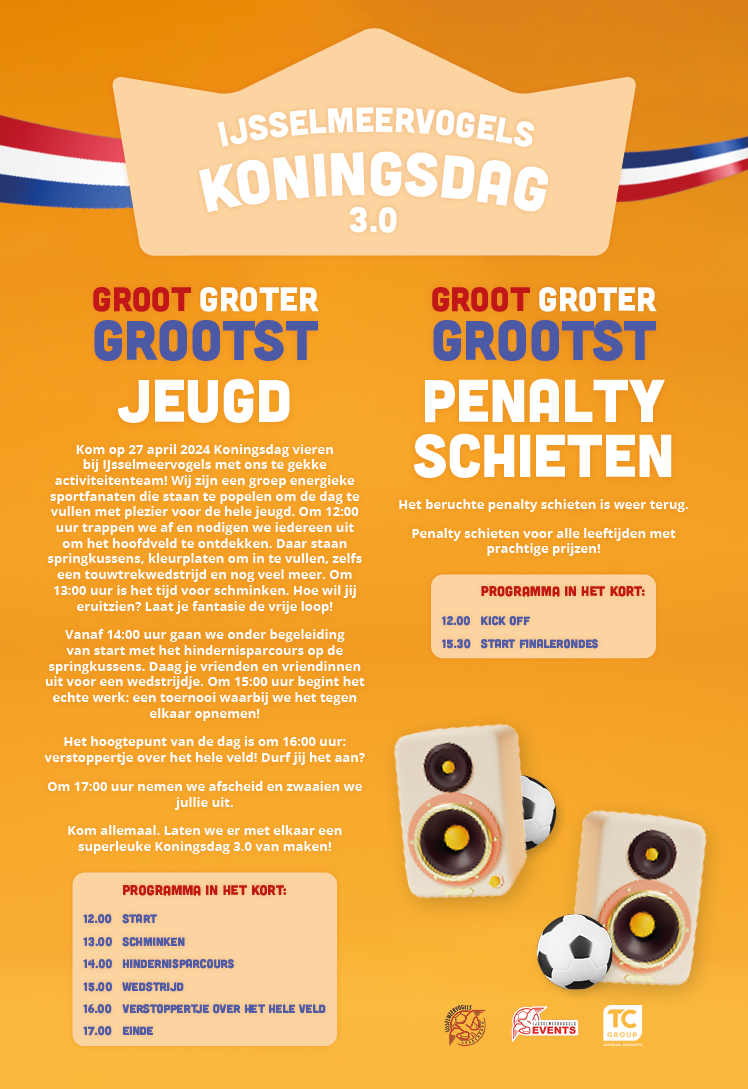 IJsselmeervogels Koningsdag 2024 Jeugd