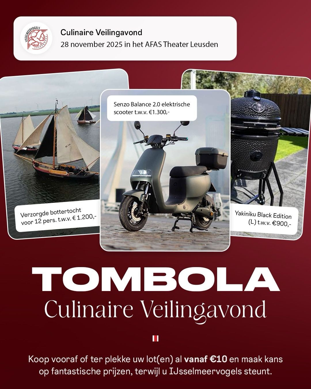 Tombola hoofdprijzen