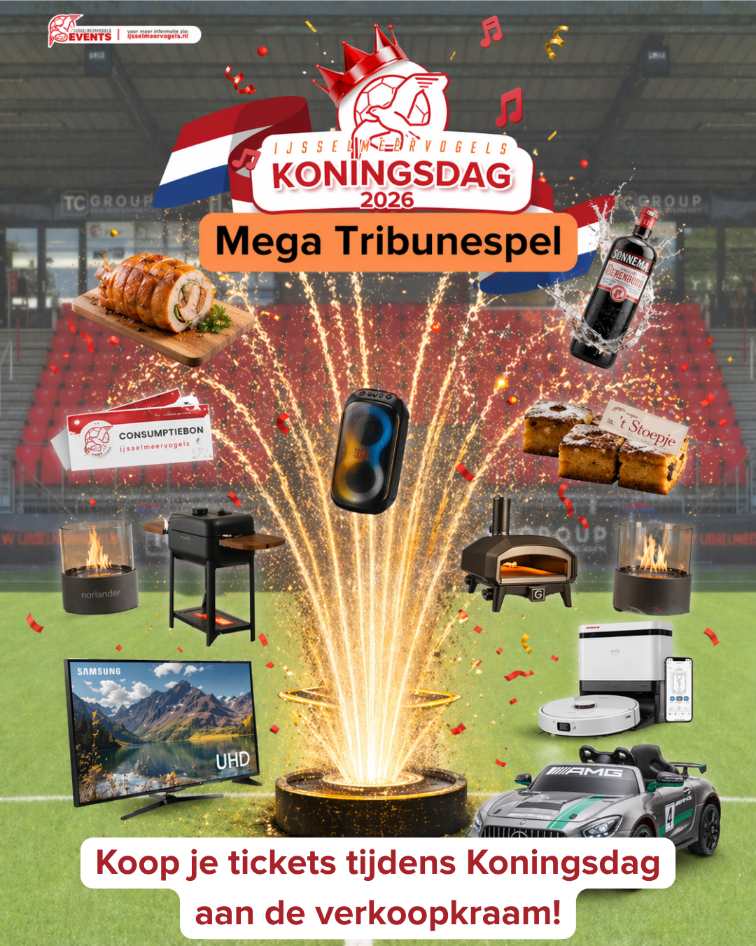 Verkoop aan de kraam