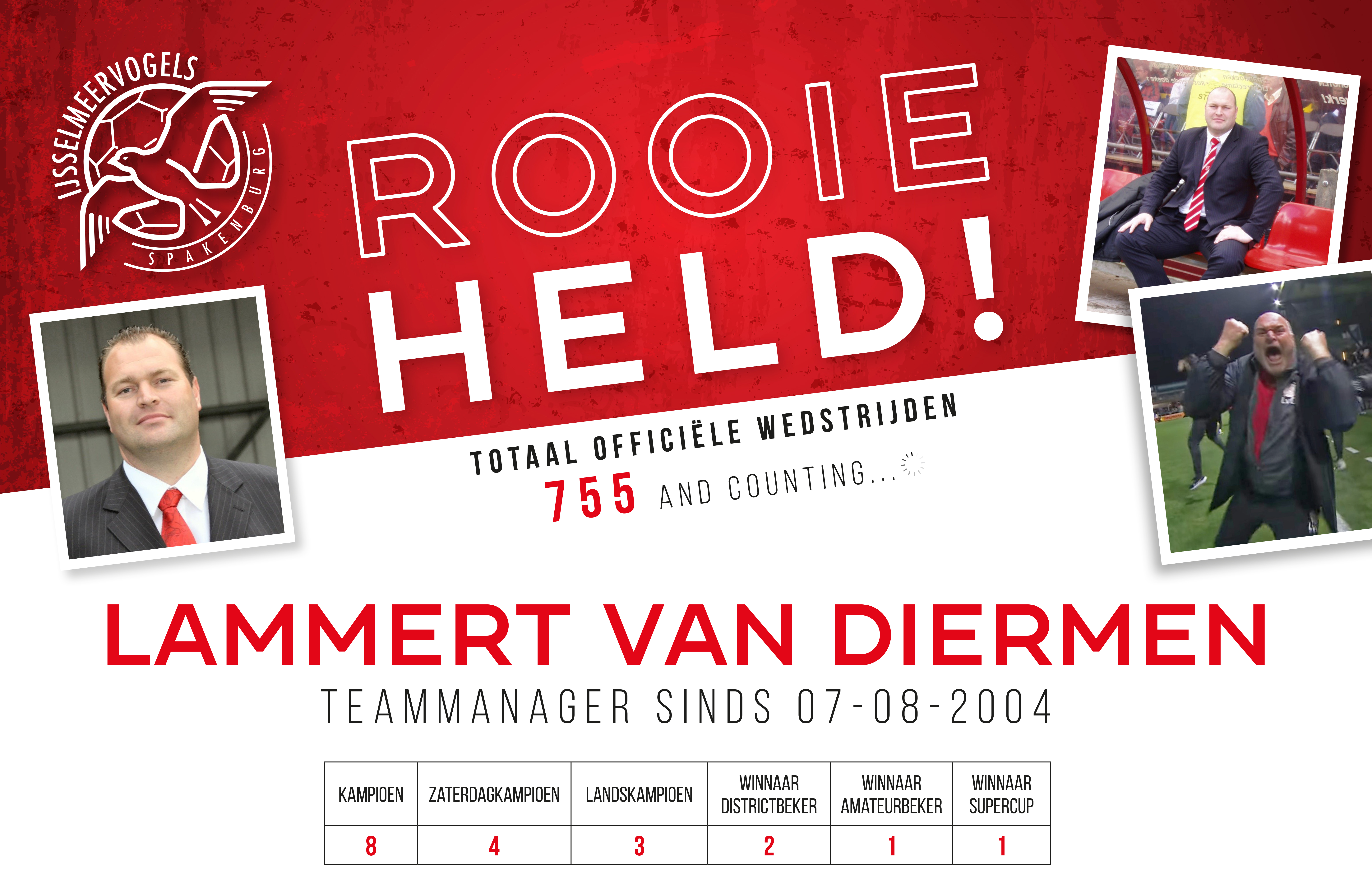 Rode Held Cheque Lammert van Diermen