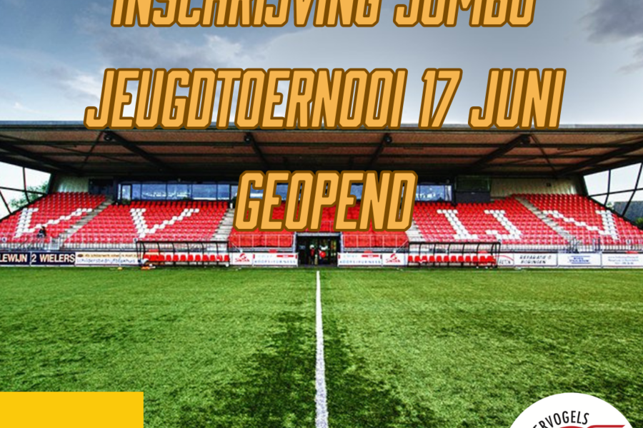 Inschrijven Jumbo Jeugdtoernooien 17 juni