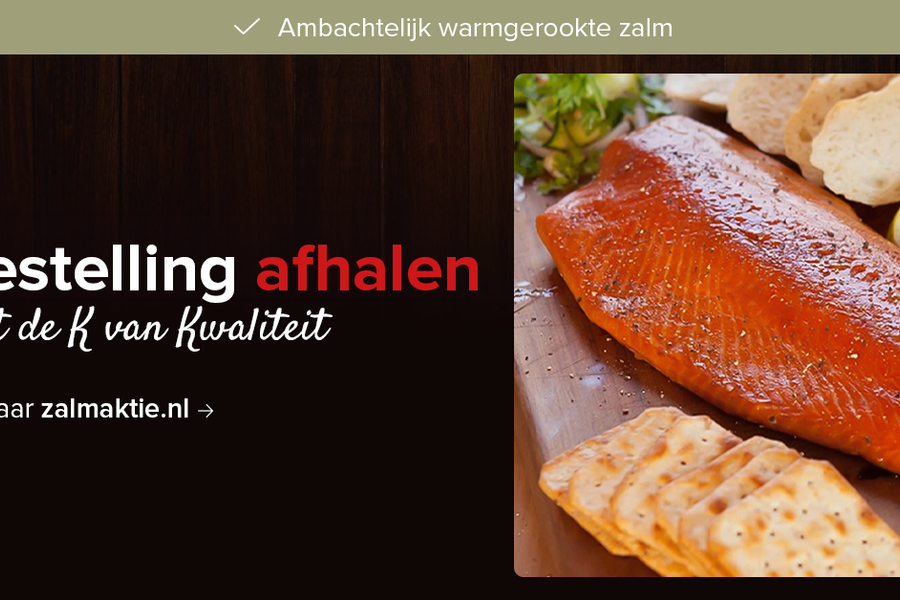 Ophalen van bestelde zalm(en) kan nog dinsdag en woensdag