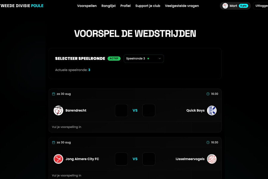 IJsselmeervogels sluit zich aan bij de Tweede Divisie-poule