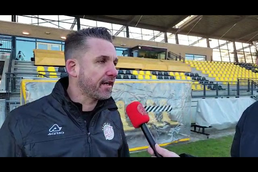 Gert Jan Karsten na de wedstrijd tegen Rijnsburgse Boys.