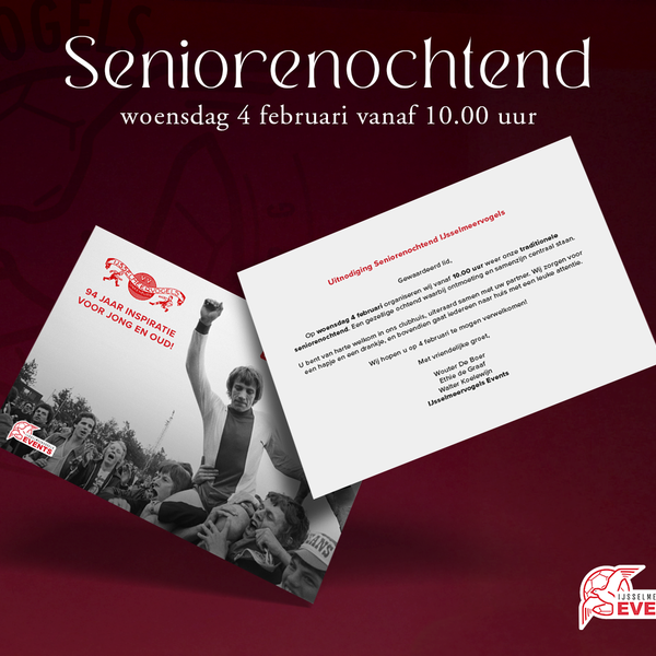 Seniorenochtend op 4 februari