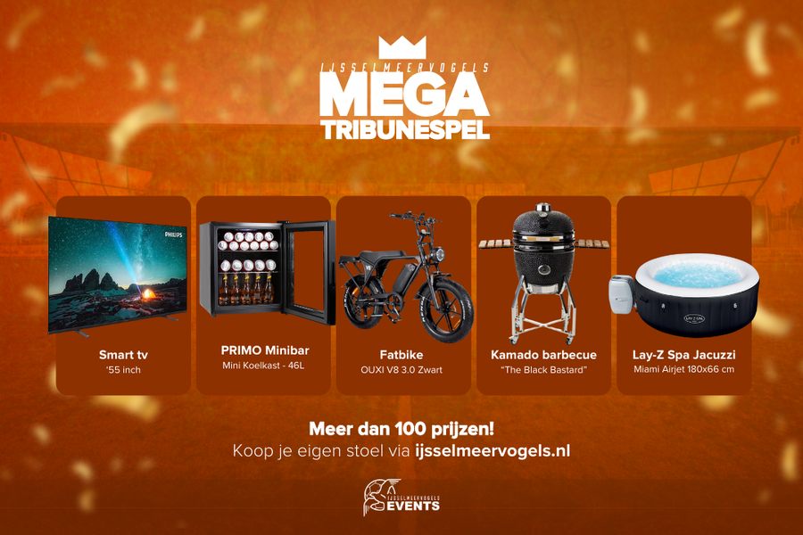 Mega Tribunespel: koop je loten vandaag aan de kraam!