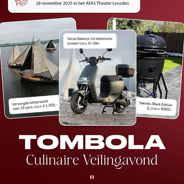 Tombola: verkoop sluit vandaag om 13.00 uur!