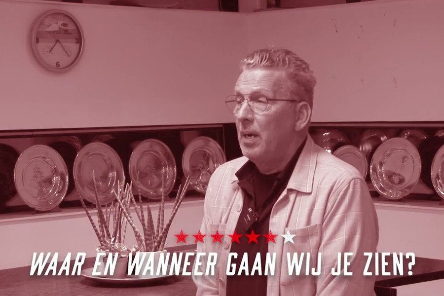 Ruud van Diermen, voorgesteld als nieuwe voorzitter, stelt zichzelf voor.