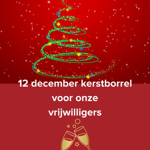 Kerstborrel voor al onze Vrijwilligers!