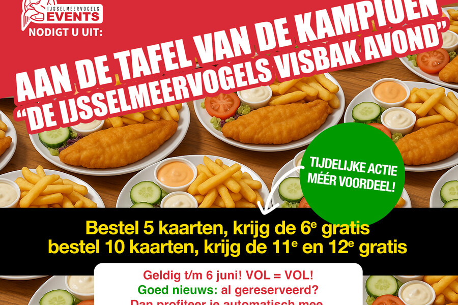 Verplaatsing Visbakavond