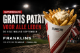 Gratis patat bij Franklins voor onze leden!