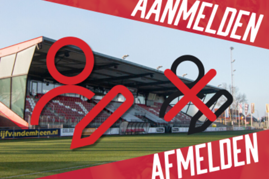 Aanmelden als spelend lid: wees op tijd!