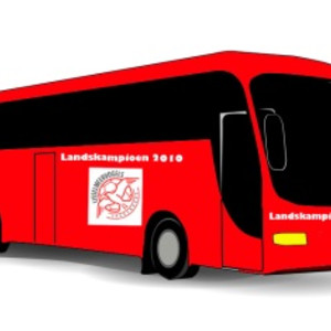 Supportersbus naar Koninklijke HFC