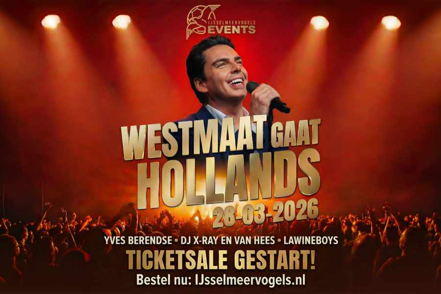 Ticketsale gestart: Westmaat gaat Hollands!