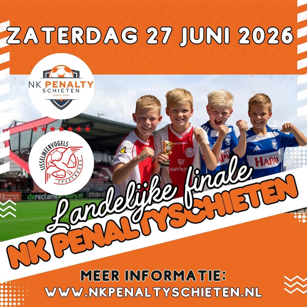 Finale NK Penaltyschieten afgelast!