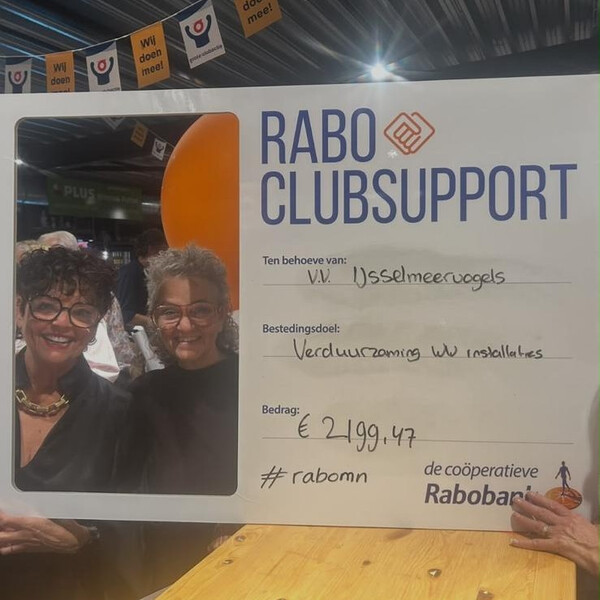 Mooie opbrengst Rabo ClubSupport 2026