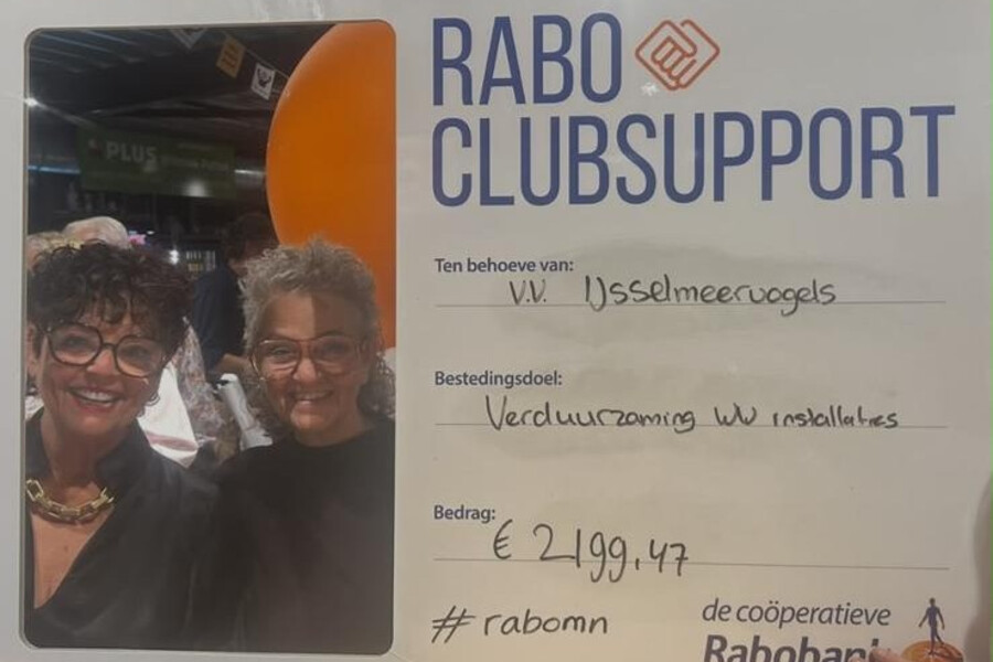 Mooie opbrengst Rabo ClubSupport 2026