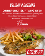 Onbeperkt Sliptongavond op vrijdag 2 oktober