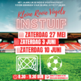 Instuif Kleine Rooie Vogels op 27 mei, 3 en 10 juni!