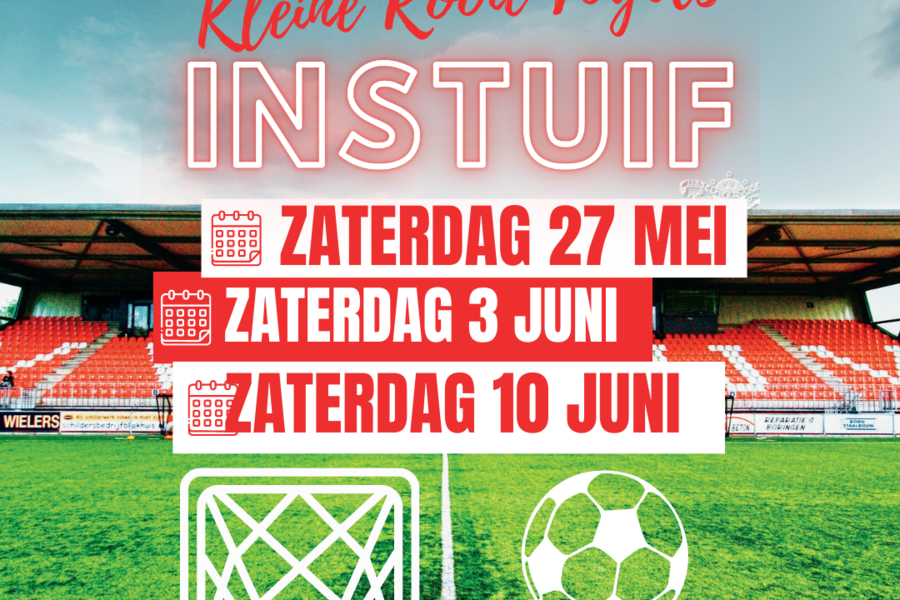 Instuif Kleine Rooie Vogels op 27 mei, 3 en 10 juni!