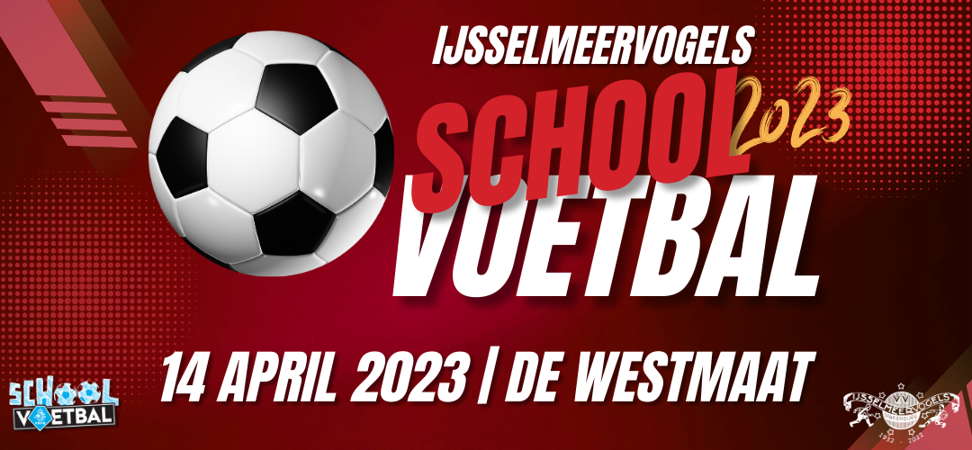 Schoolvoetbal 2023 banner